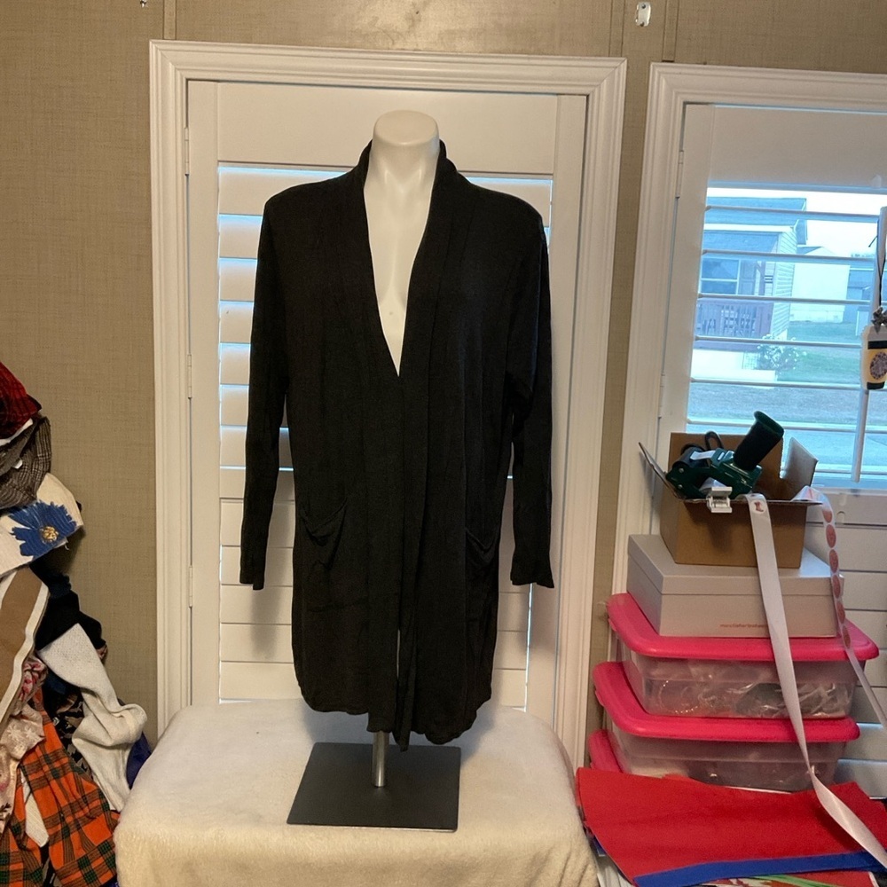 Elegant Black Women's Cardigan